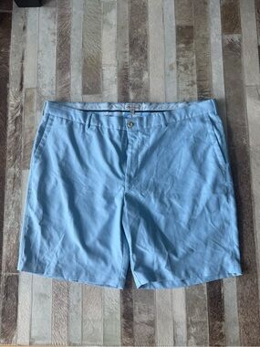 Peter Millar- Sz42 Light Blue Flat-Front Men's Shorts
